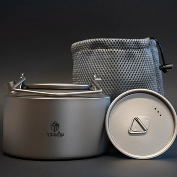 TriCamp Titanium Camping Kettle 980ml — feature overview, ultralight boiling kettle Australia