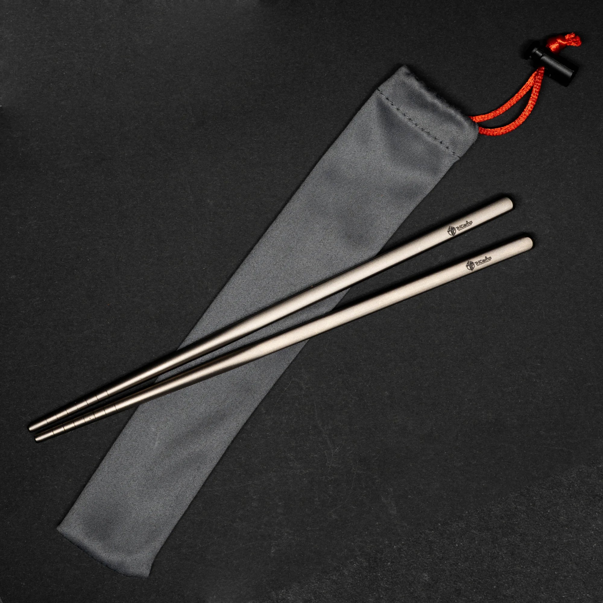 TriCamp Titanium Chopsticks feature overview — lightweight packable camping cutlery