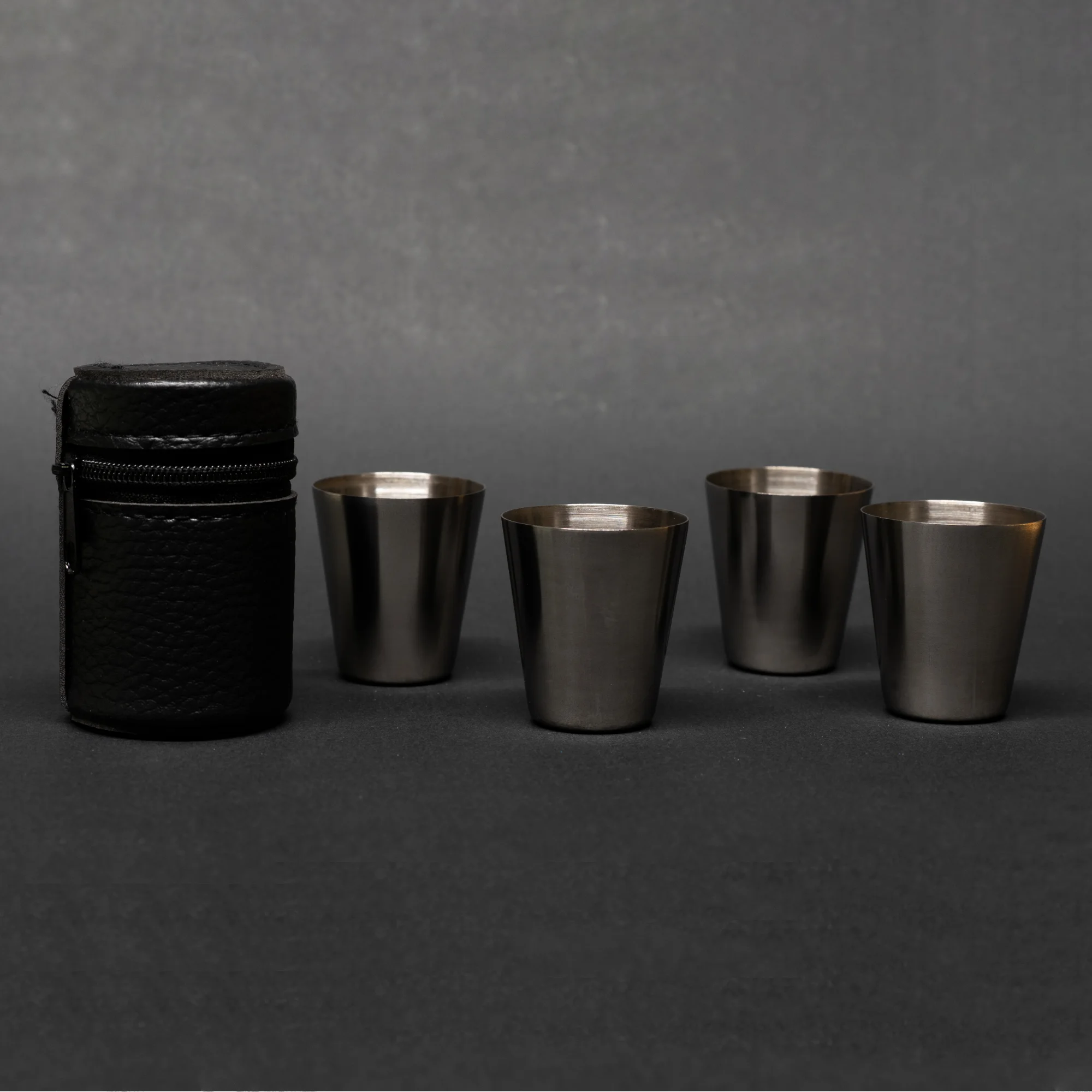 TriCamp Stainless Shot Glass single — polished stainless steel 30ml outdoor shot glass