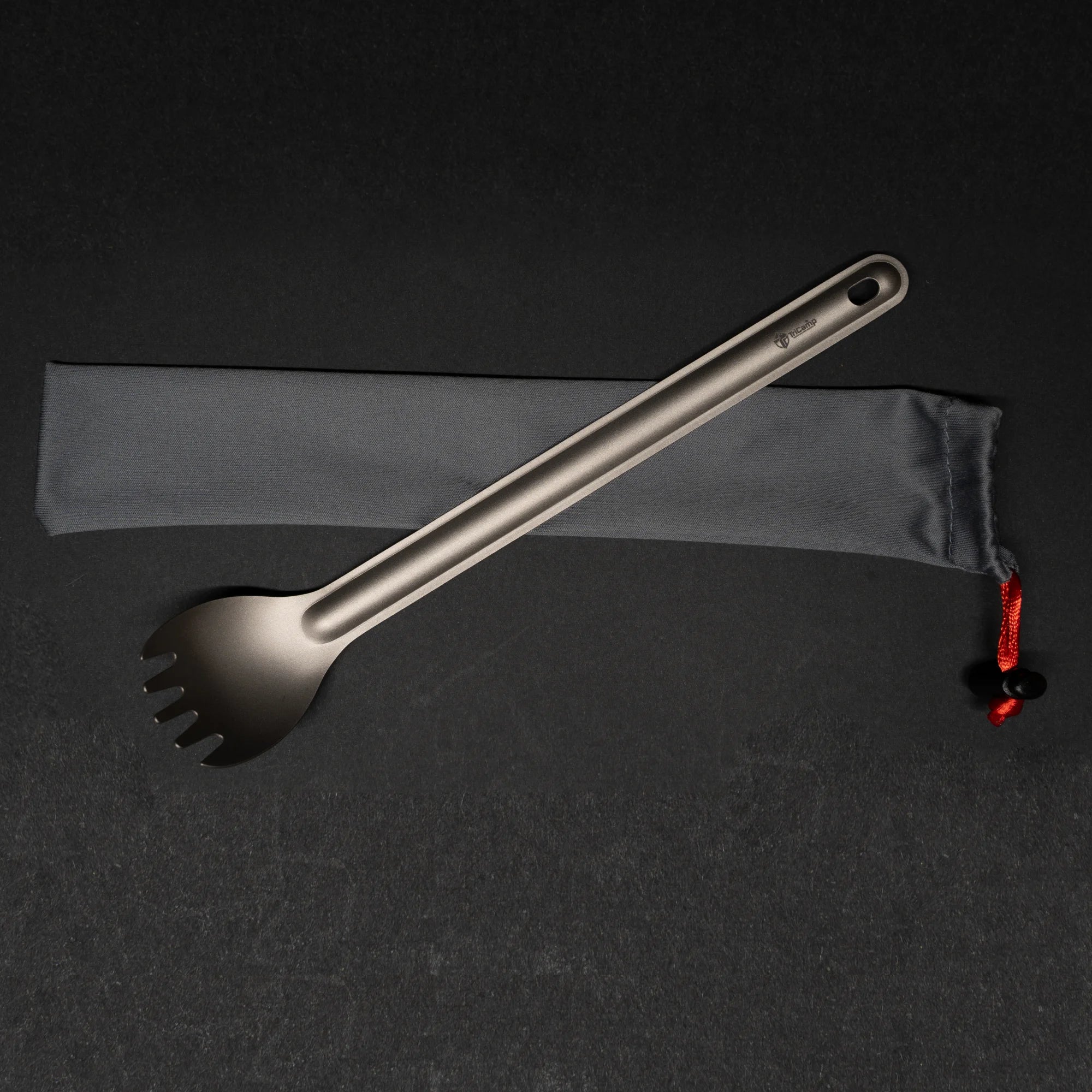 TriCamp Titanium Long Fork — durable ultralight camping fork for outdoor meals