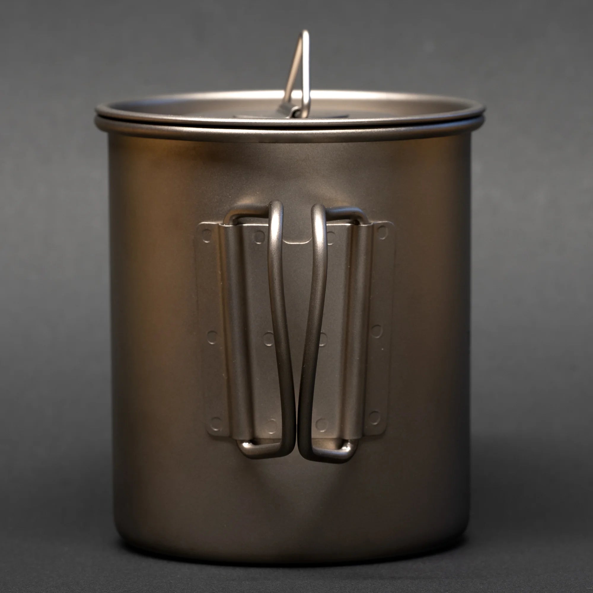 TriCamp Titanium Mug top-down view — ultralight camping drinkware Australia
