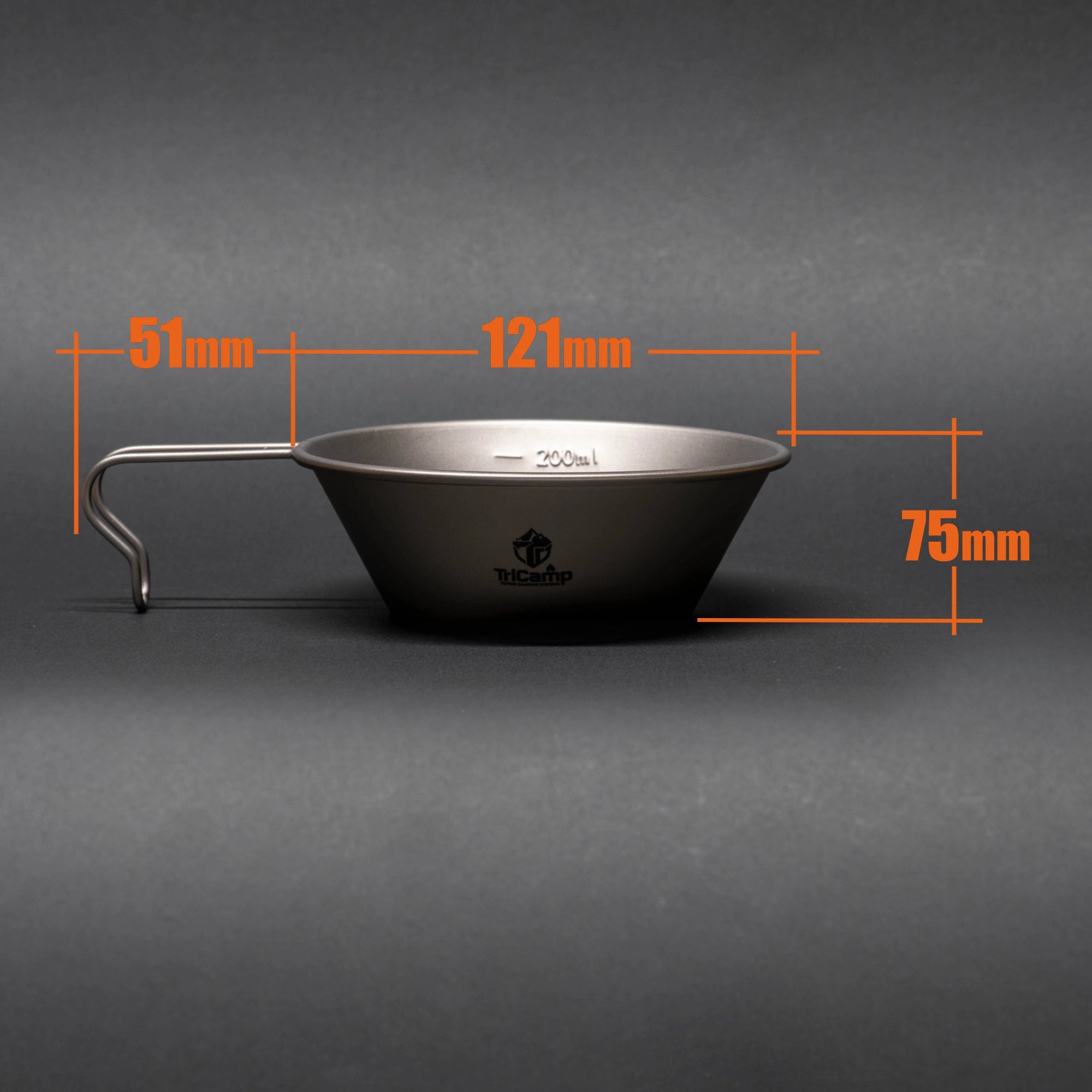 TriCamp Titanium Sierra Cup lifestyle — lightweight outdoor drinking cup for hiking